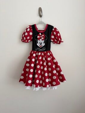 Disney Minnie Mouse Polka Dot Dress Small